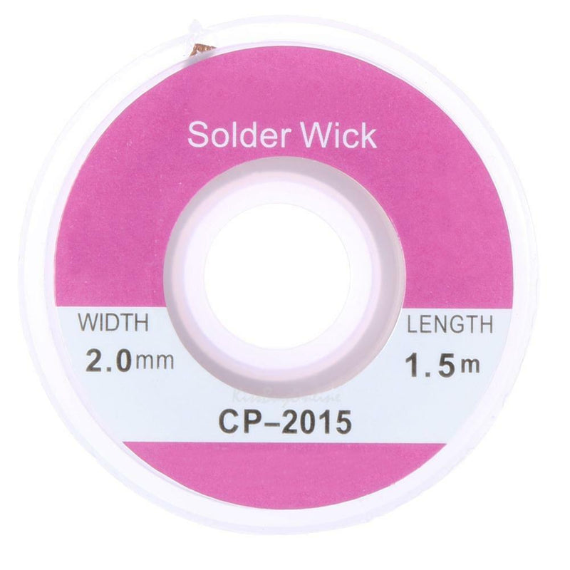 5PCS 5ft 2.0mm Desoldering Braid Solder Remover Sucker Flux Wick Cable Wire