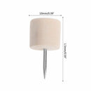 40Pcs Creative Cylinder Wooden Thumbtack Decorative Drawing Push Pins Wood Head