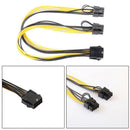10pcs 8pin to 2 x PCIe 8 (6+2) pin Motherboard Graphics Video Card VGA Cable
