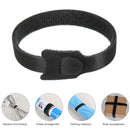 100pcs Reusable T-type Self-adhesive Buckle Cloth Cable Ties Management Belt