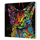 Colorful Cat DIY Oil Painting By Number Acrylic Paint On Canvas Home Decor