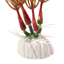 Aquarium Air Stone Red Green Artificial Aquatic Plant Ornament 15" V1J7