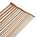 36 Pieces 18 Sizes Carbonized Bamboo Crochet Knitting Needles Single Tip Ne F6X9