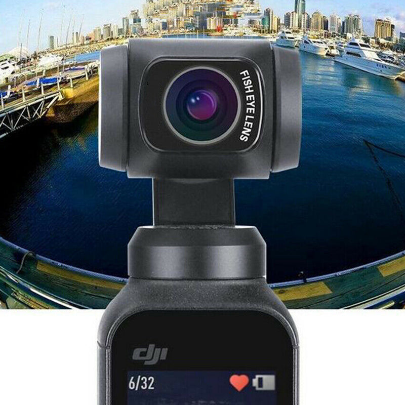 Optical Glass Fisheye Camera Lens Magnetic For DJI OSMO POCKET Gimbal Camera