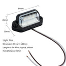 1X(Number Plate Lights Led License Plate Light Rear Lamps Universal 12v 24v