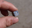 1x 99.95% High Purity Tungsten W 10mm Cube Metal Carved Element Periodic Table