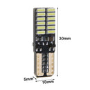 2pcs T10 4014 24 SMD LED Car Width Light License Plate Reading Lamp Bulbs A