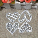 4pcs Heart Shape Metal Cutting Dies Stencil DIY Scrapbooking Album Card Craft
