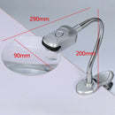 Magnifier Illuminating Magnifying Glass LED Lamp Elder Repair Clip On Metal Hose
