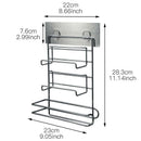Refrigerator Cling Film Storage Rack Shelf Wall Hanging Paper Towel Holder