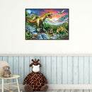 5D DIY Full Drill Diamond Painting Dinosaur Cross Stitch Embroidery Mosaic