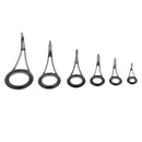 6pcs Mixed Size Fishing Rod Guides Single Leg Casting Rod Guides Eye Rings