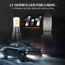 2PCS 6 Sides LED Headlight Kit 9005 High Low Beam DOB LED Bulb Car Lighting