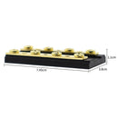 4 Gang Dual Bus Bar 60A 32V Positive Negative Buss Bar with Ring Terminals A