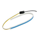 2xFlexible Tube LED Strips Daytime Turn Signal Lights 60cm Deep Blue+Yellow