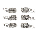 6x Wooden Bangle Bracelet End Cap Beads Jewelry Making Findings Accessories