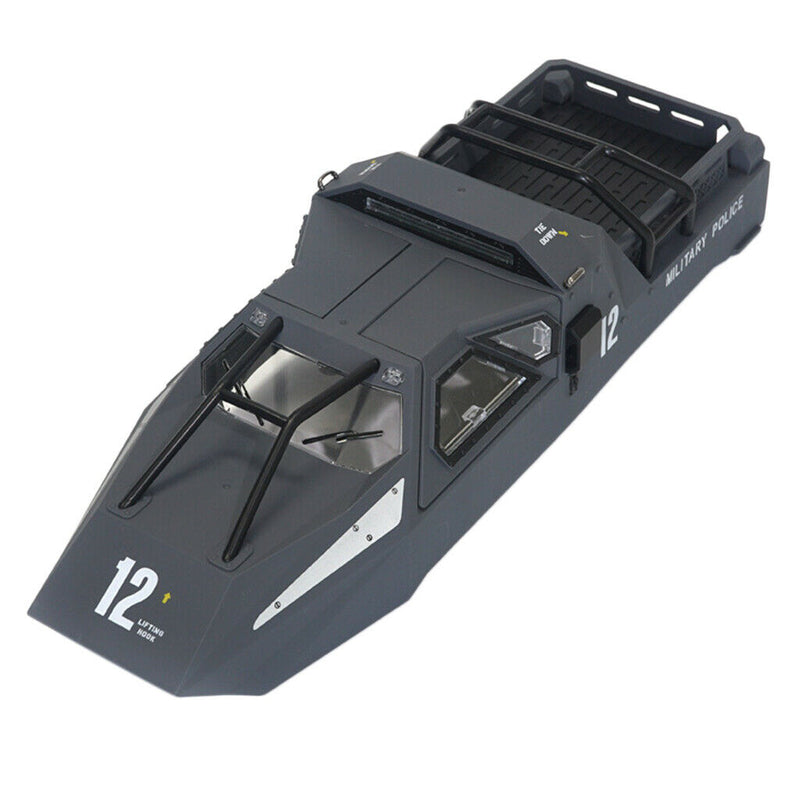 Metal Alloy 1/12 RC Tank Spare Parts Accessories DIY  Car Shell Gray