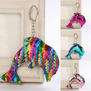 Shiny Fashion Jewelry Girl Kids Gifts Dolphin Key Ring Handbag Pendant Hold G5J9