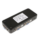 4 Port Hub USB 2.0 KVM VGA/SVGA Switch Box For PC Keyboard Mouse Monitor