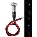 8mm Waterproof LED Battery Alternator Warning Light Lamp Dash Panel Red