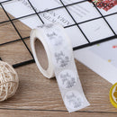 500pcs/roll Natural Kraft Rose Thank You Stickers seal labels Office sticke@