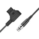 D-Tap Male To (Tinny) MINI XLR 4 Pin Cable Straight Cord 100Cm Cable Length