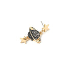 1Pair Moon Star Planet Drop Dangle Earrings Asymmetric Crystal Women Jewelry