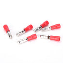 100x male & female red insulated bullet connector terminals 22-16awg wire Set FT