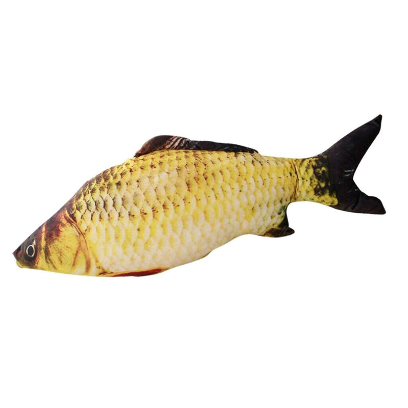 2pcs Pet Kitten Moving Wagging Fish Toys Cat Chew Training Kicker For Cat