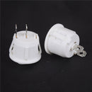 5X Mini Round White 2 Pins Terminals SPST ON-OFF Rocker Switch Snap-in  20mm  JR