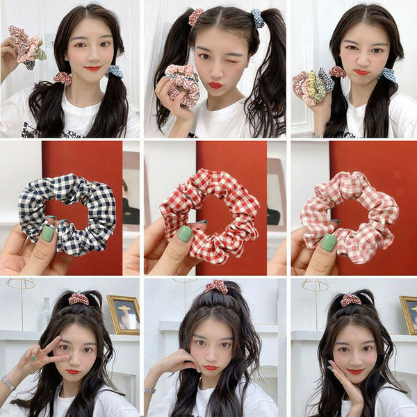 8x Women Hair Scrunchie Pony Tail Holder Rope Scrunchy Hairband Accessories