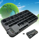 Battery Storage Organizer Case + Removable Battery Tester Support AAA,AA,