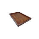 Natural Wood Serving Tray SPA Tea Food Server Dishes Platter Brown Plate-XS