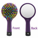 Detangling Hair Brush Rainbow Volume Brush Magic Hair Curl Straight Comb Br E9C2