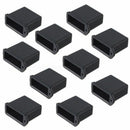 10Pcs Black Replacement USB Male Plug Caps Protect Cover Anti-dust Lids
