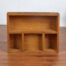 1X(Classical Style Wood Crafts Storage Holder Desktop Wooden Container Stor
