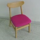 4pcs Stretch Dining Chair Seat Covers Desk Chair Cushion Protector Rose Red