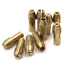10Pcs brass drill chuck collet bits 0.5-3.2mm 4.8mm shank for rotary tool M&E