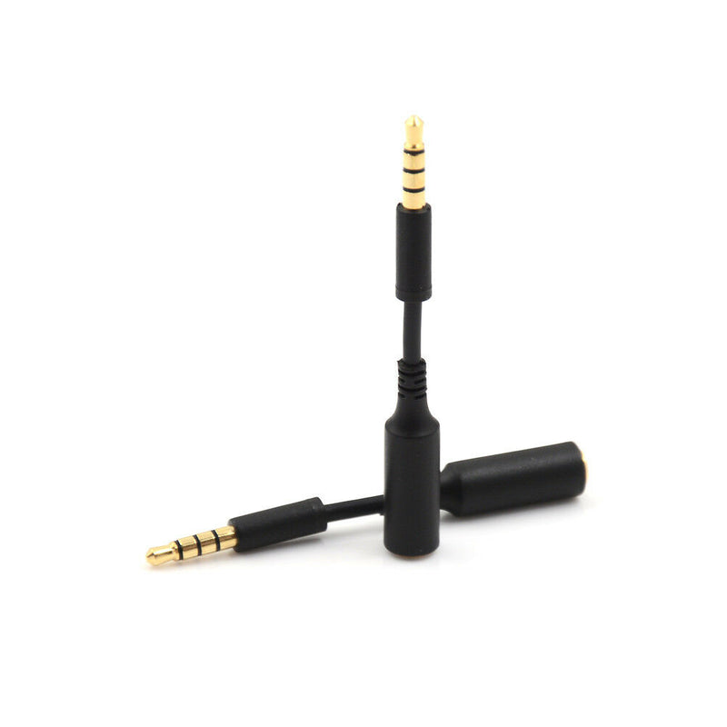 2pcs 3.5mm Male to Female Extension Cable Headset Audio Jack Extender Adapter FT