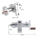 Adjustable Double Bearing Live Center Metal Revolving with 2pcs Wrenches A