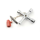 5 In 1 Universal Cross Square Triangle Train Electrical Cabinet Elevator Key  Z