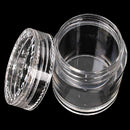 10x Plastic  Clear Empty Nail Art Storage Box Rhinestone Bead Container Great MO