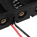 Spring Clip Black Plastic 3 x 1.5V AA Battery Case Slot Holder