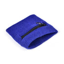 1pc Wrist Sweatband Athletic Sports Wristband Armband Wallet Zipper Pocket .ES