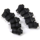 20pcs 12V Car Boat Dash Locking Latching OFF-ON Push Button Switch Blk 12mm