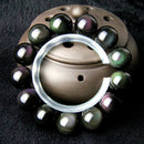 6A Rainbow Handmade Jewelry Obsidian Bead Elastic Bracelets Bangle Natural Agate