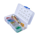 90pcs Car Auto Mini Fuse Set+Puller/Test Pencil 5A 10A 15A 20A 25A 30A 35A