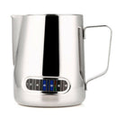 Stainless Steel Pitcher with Thermometer Milk Frothing Jug Espresso Coffee