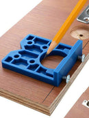 Hinge Jig Holes Saw House Door Furniture Cabinet Installation Locator Kit 35mm