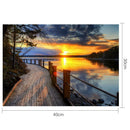 5D DIY Full Drill Diamond Painting Sunset River Cross Stitch Embroidery Kit